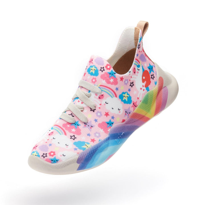 UIN Footwear Kids Rainbow Unicorn Mijas I Kids Canvas loafers