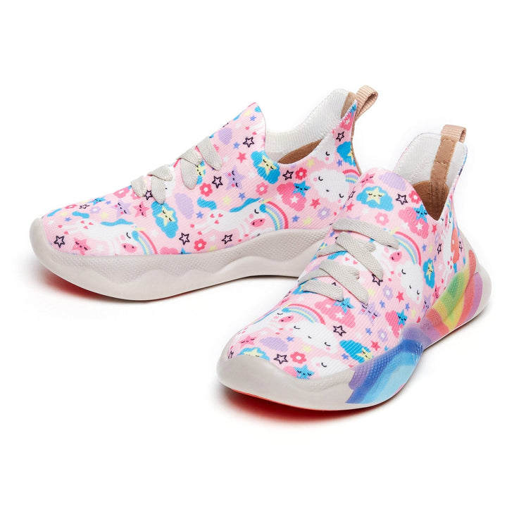 UIN Footwear Kids Rainbow Unicorn Mijas I Kids Canvas loafers