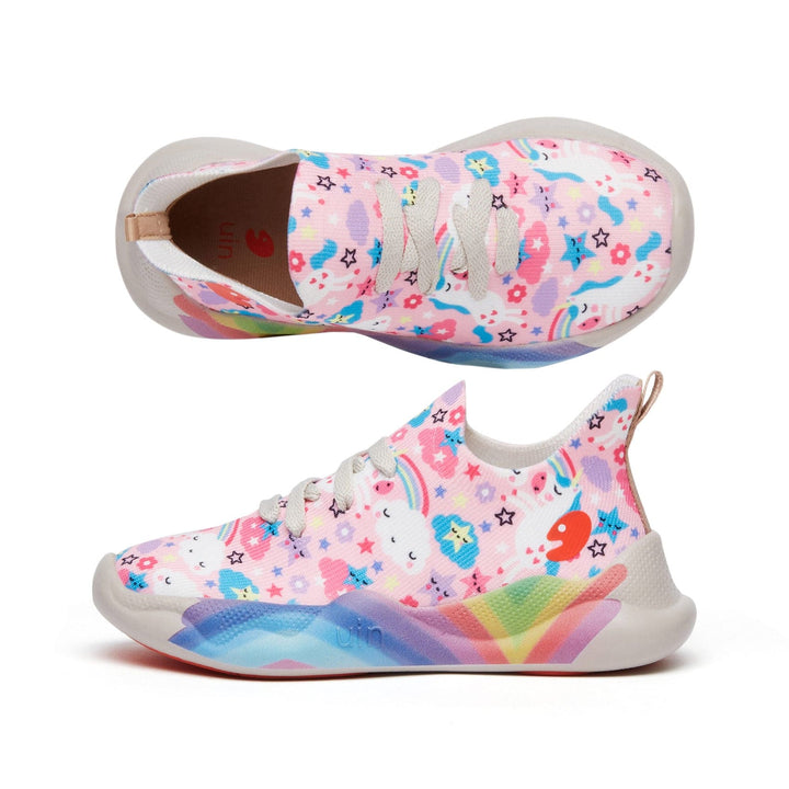 UIN Footwear Kids Rainbow Unicorn Mijas I Kids Canvas loafers