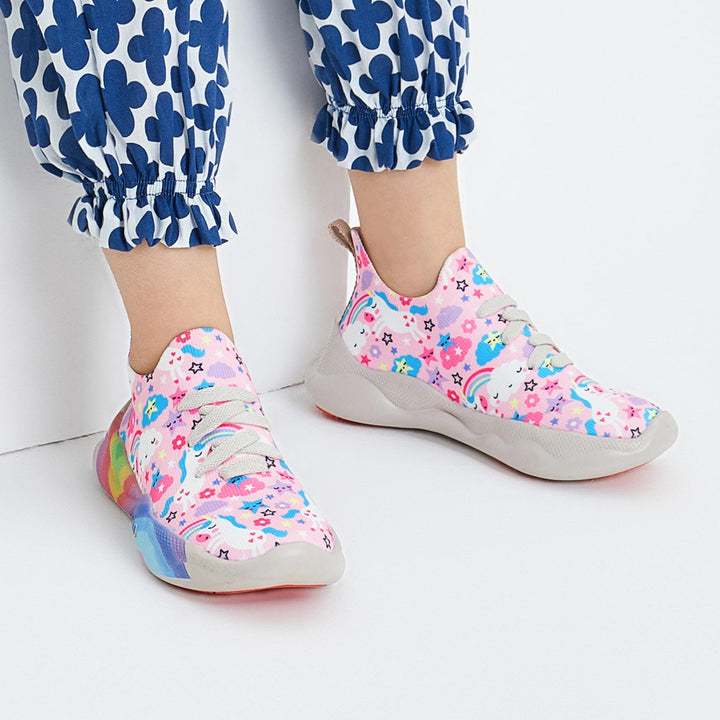 UIN Footwear Kids Rainbow Unicorn Mijas I Kids Canvas loafers