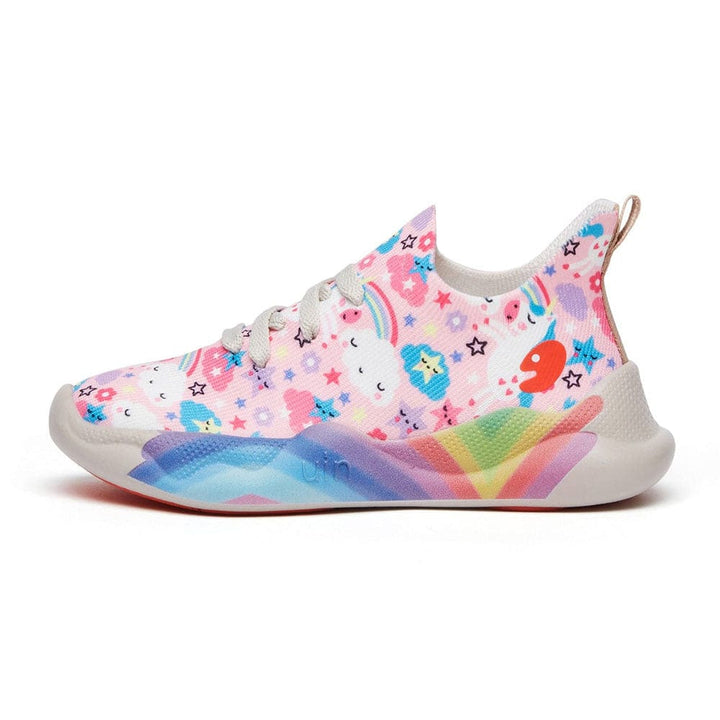 UIN Footwear Kids Rainbow Unicorn Mijas I Kids Canvas loafers