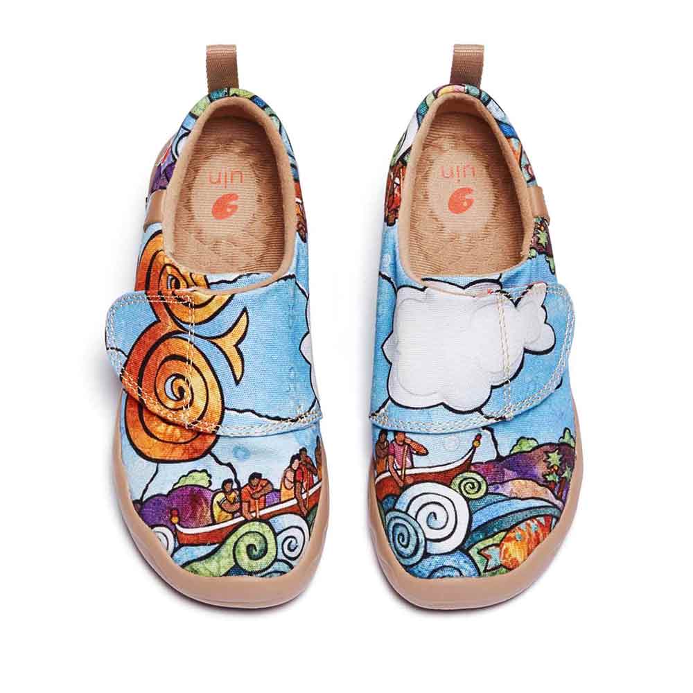 UIN Footwear Kids Ride the Wave Kids Canvas loafers