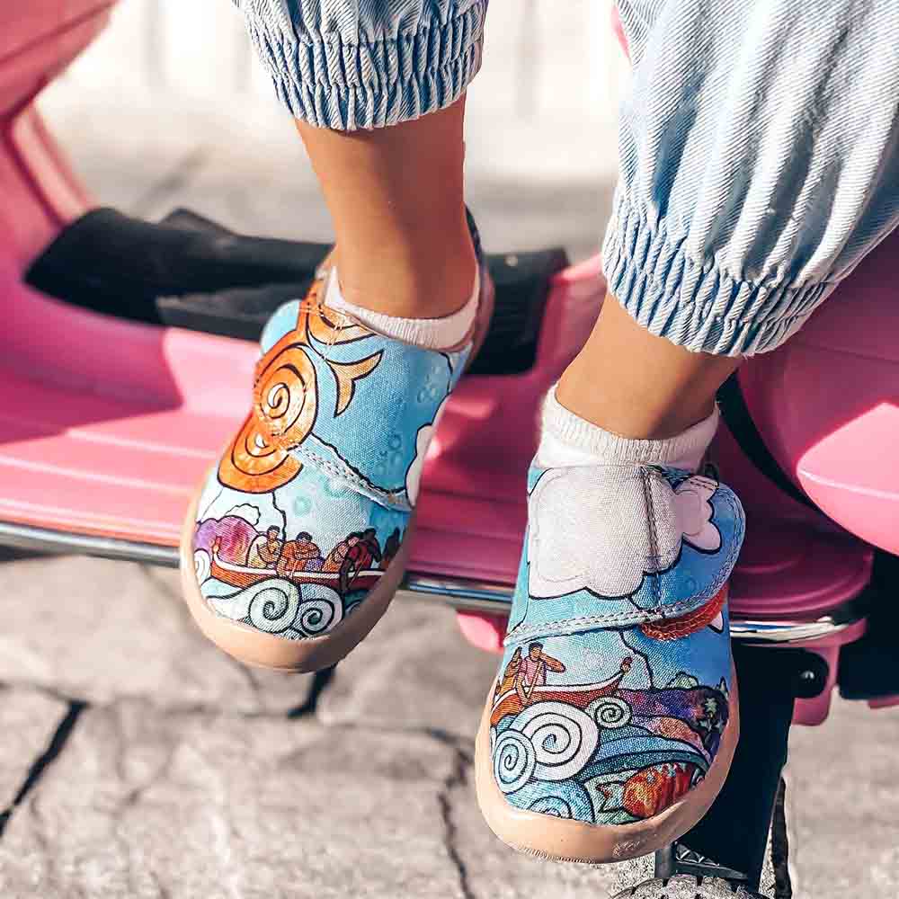 UIN Footwear Kids Ride the Wave Kids Canvas loafers