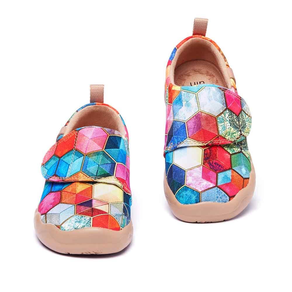 UIN Footwear Kids Stained Glass Kids Canvas loafers