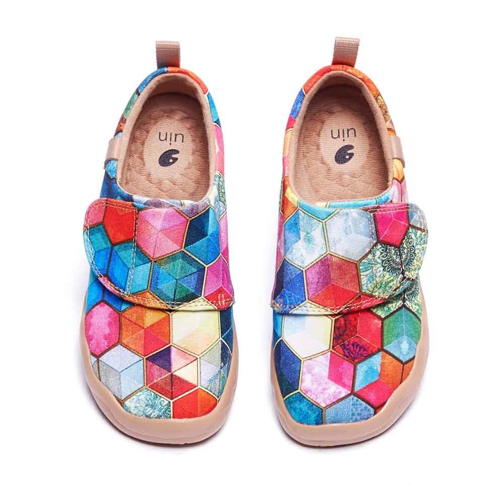 UIN Footwear Kids Stained Glass Kids Canvas loafers