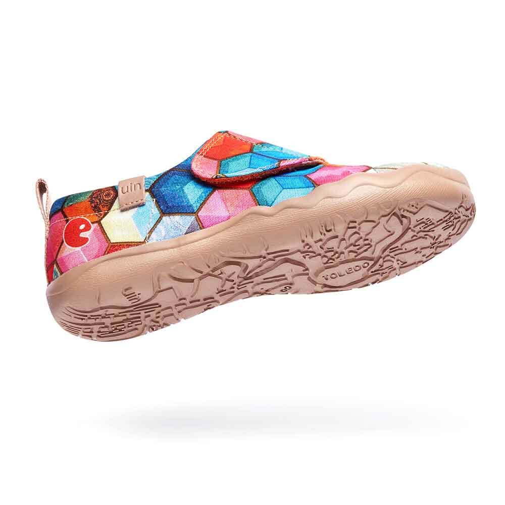 UIN Footwear Kids Stained Glass Kids Canvas loafers