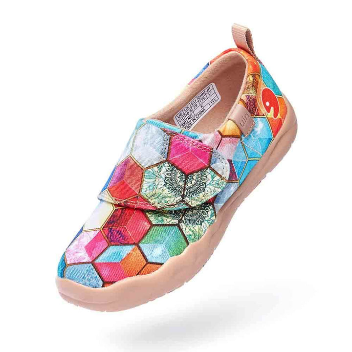 UIN Footwear Kids Stained Glass Kids Canvas loafers