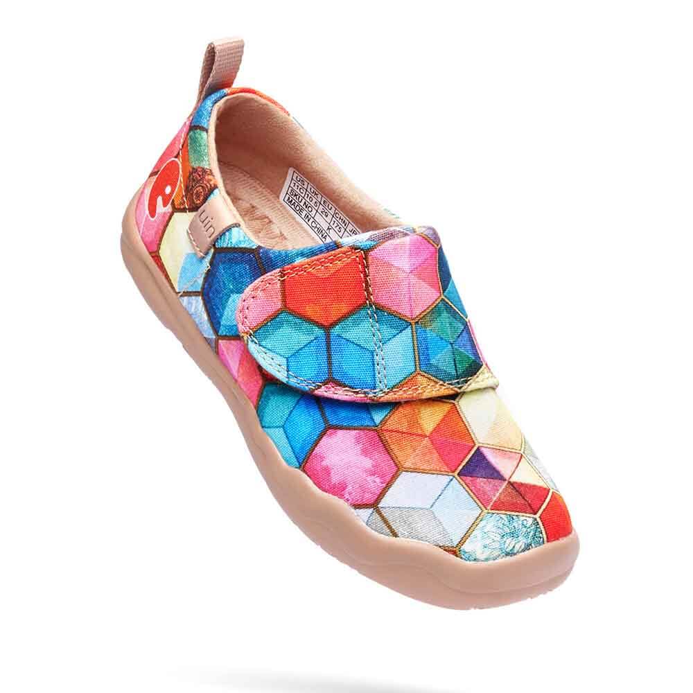 UIN Footwear Kids Stained Glass Kids Canvas loafers