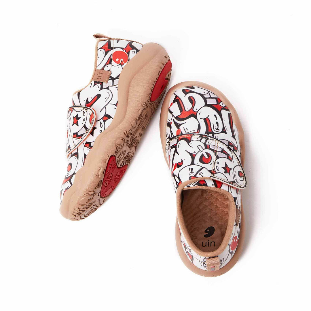 UIN Footwear Kids Twisted ABC Kids Canvas loafers