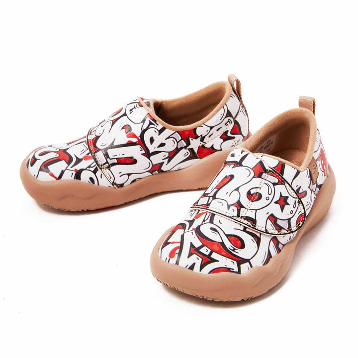 UIN Footwear Kids Twisted ABC Kids Canvas loafers