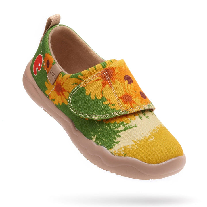 UIN Footwear Kids Van Gogh Sunflowers V5 Kids Canvas loafers