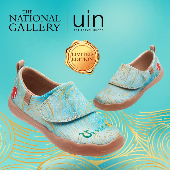 UIN Footwear Kids Van Gogh Wheatfield with Cypresses V4 Kids Canvas loafers