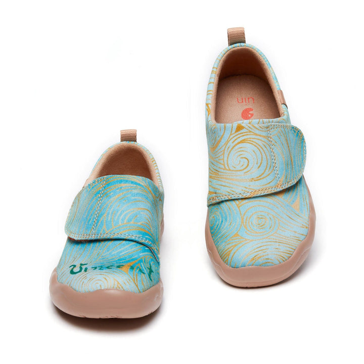 UIN Footwear Kids Van Gogh Wheatfield with Cypresses V4 Kids Canvas loafers