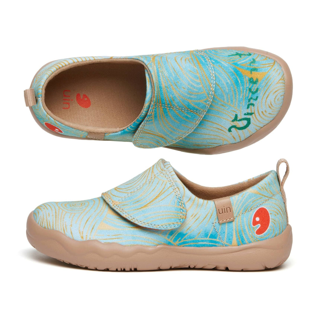 UIN Footwear Kids Van Gogh Wheatfield with Cypresses V4 Kids Canvas loafers