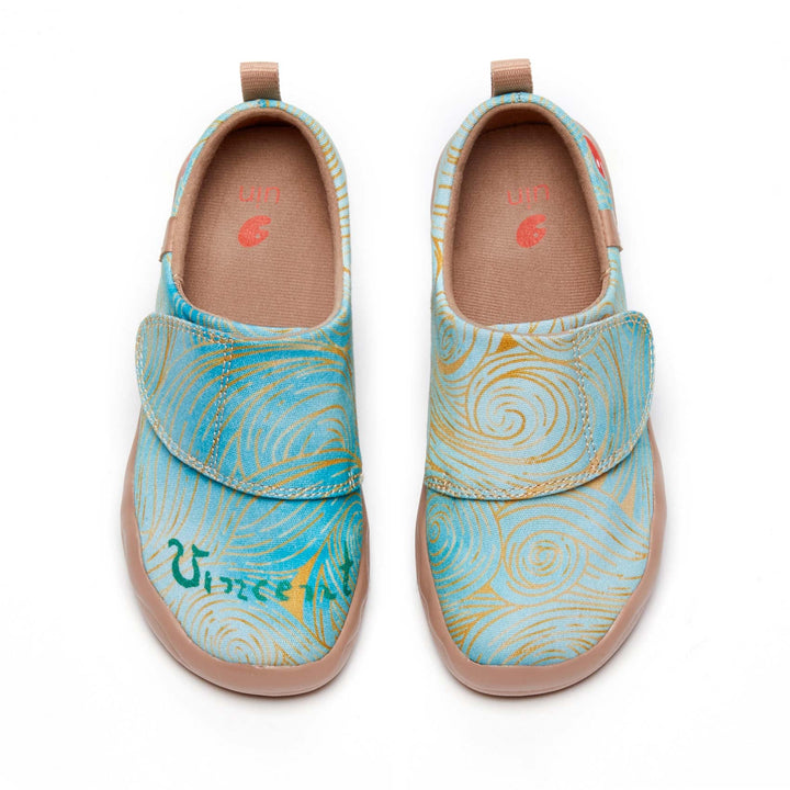 UIN Footwear Kids Van Gogh Wheatfield with Cypresses V4 Kids Canvas loafers