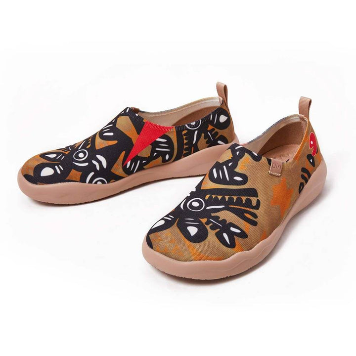 UIN Footwear Men African Totem Canvas loafers