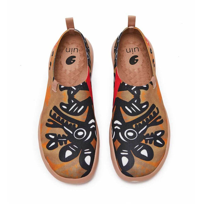 UIN Footwear Men African Totem Canvas loafers