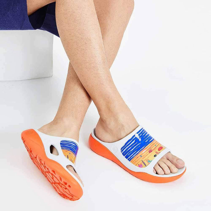 UIN Footwear Men At the Beach Ibiza Slides Canvas loafers