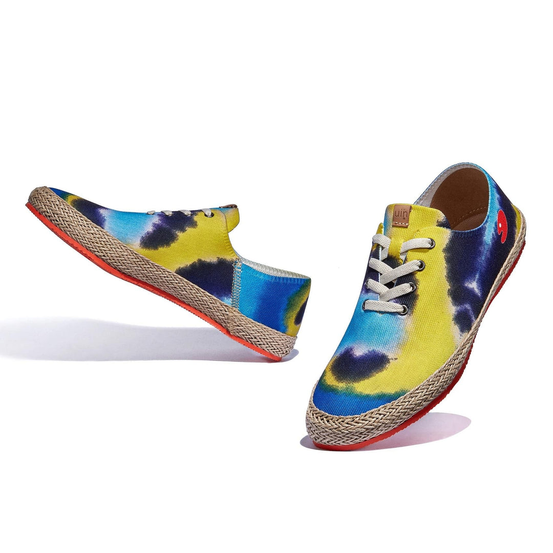 UIN Footwear Men Brushstrokes Waves Formentera I Men Canvas loafers