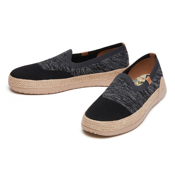 UIN Footwear Men Charcoal Black Marbella II Men Canvas loafers