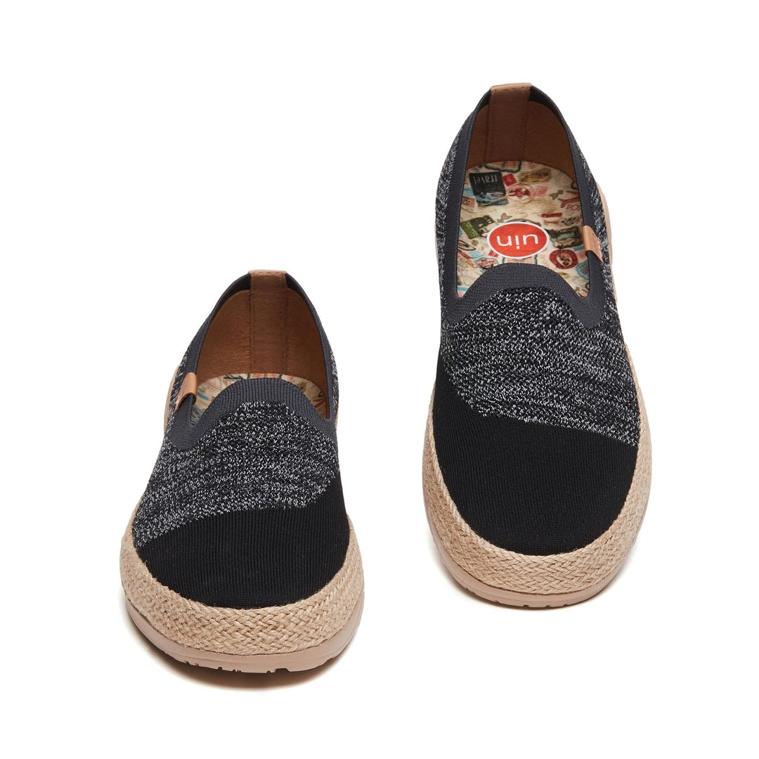 UIN Footwear Men Charcoal Black Marbella II Men Canvas loafers