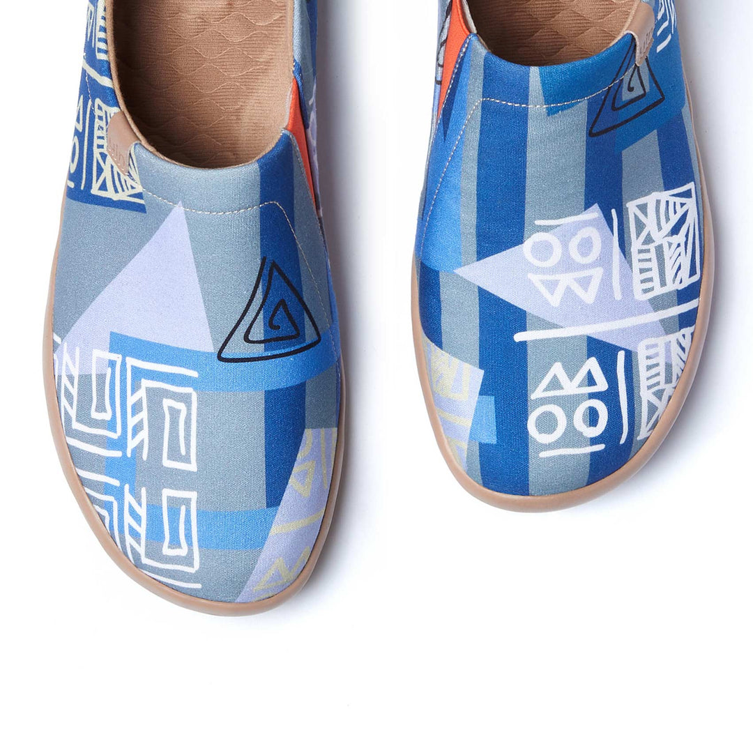 UIN Footwear Men Egyptian Symbols Toledo I Men Canvas loafers