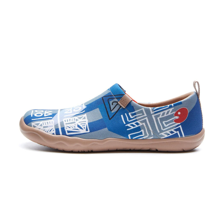 UIN Footwear Men Egyptian Symbols Toledo I Men Canvas loafers