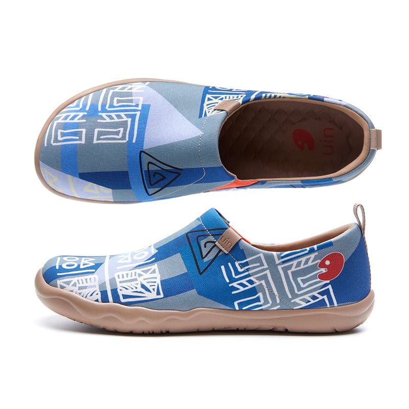 UIN Footwear Men Egyptian Symbols Toledo I Men Canvas loafers