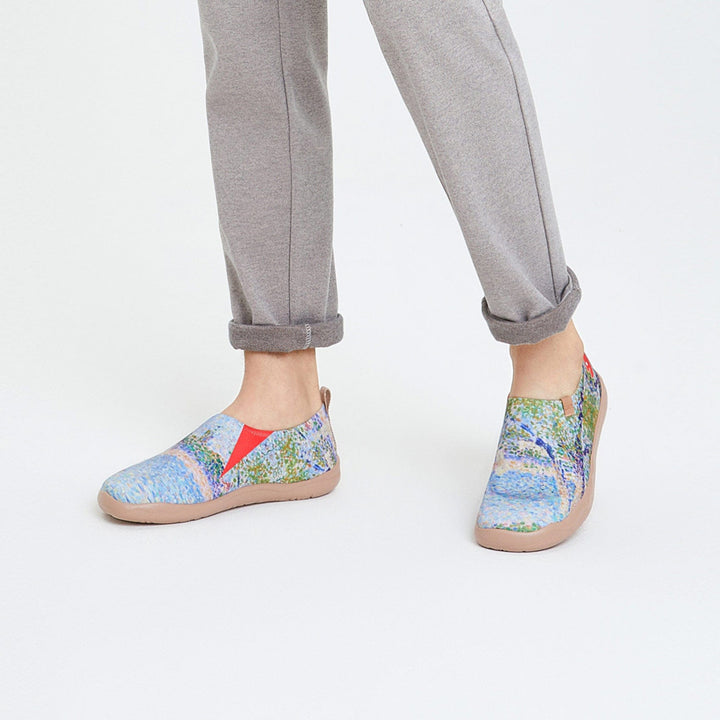 UIN Footwear Men Georges Seurat The Seine seen from La Grande Jatte Men Canvas loafers