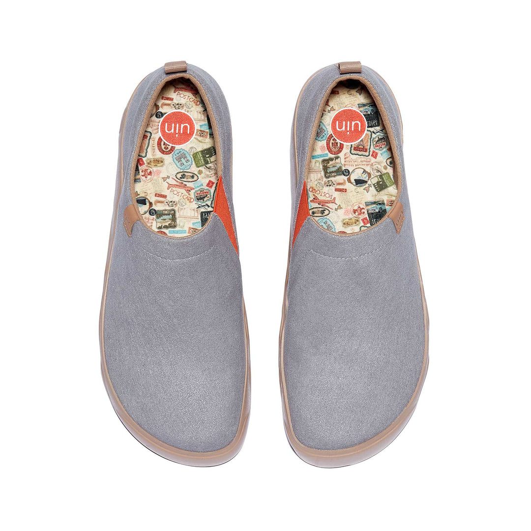 UIN Footwear Men Gull Grey Toledo IX Men Canvas loafers