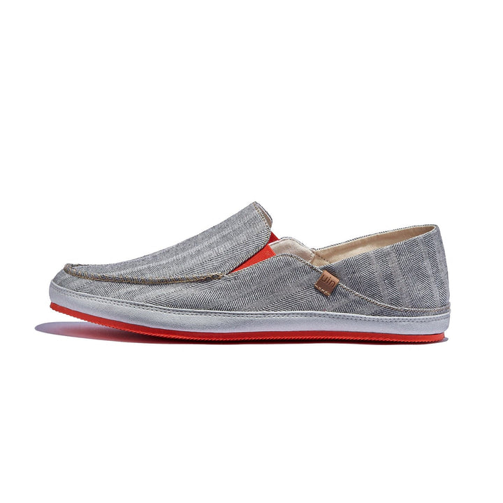 UIN Footwear Men Light Grey Formentera II Men Canvas loafers