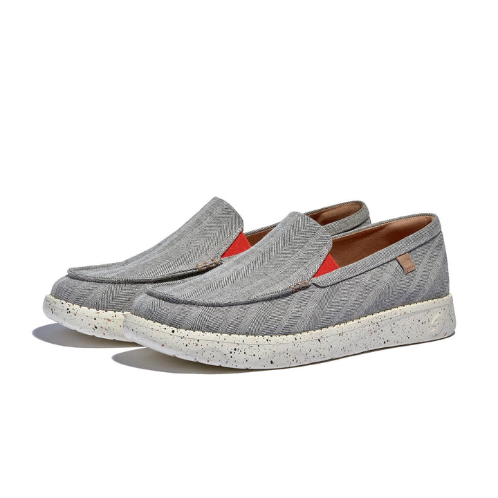 UIN Footwear Men Light Grey Tarragona III Men Canvas loafers