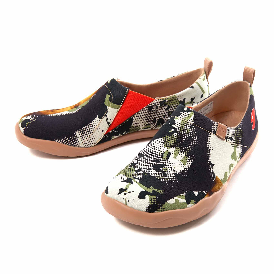 UIN Footwear Men Lisa Art Canvas loafers