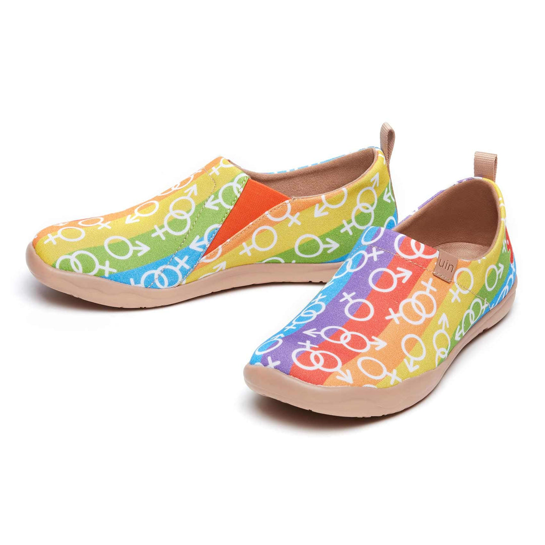 UIN Footwear Men Love is Love Toledo I Men Canvas loafers