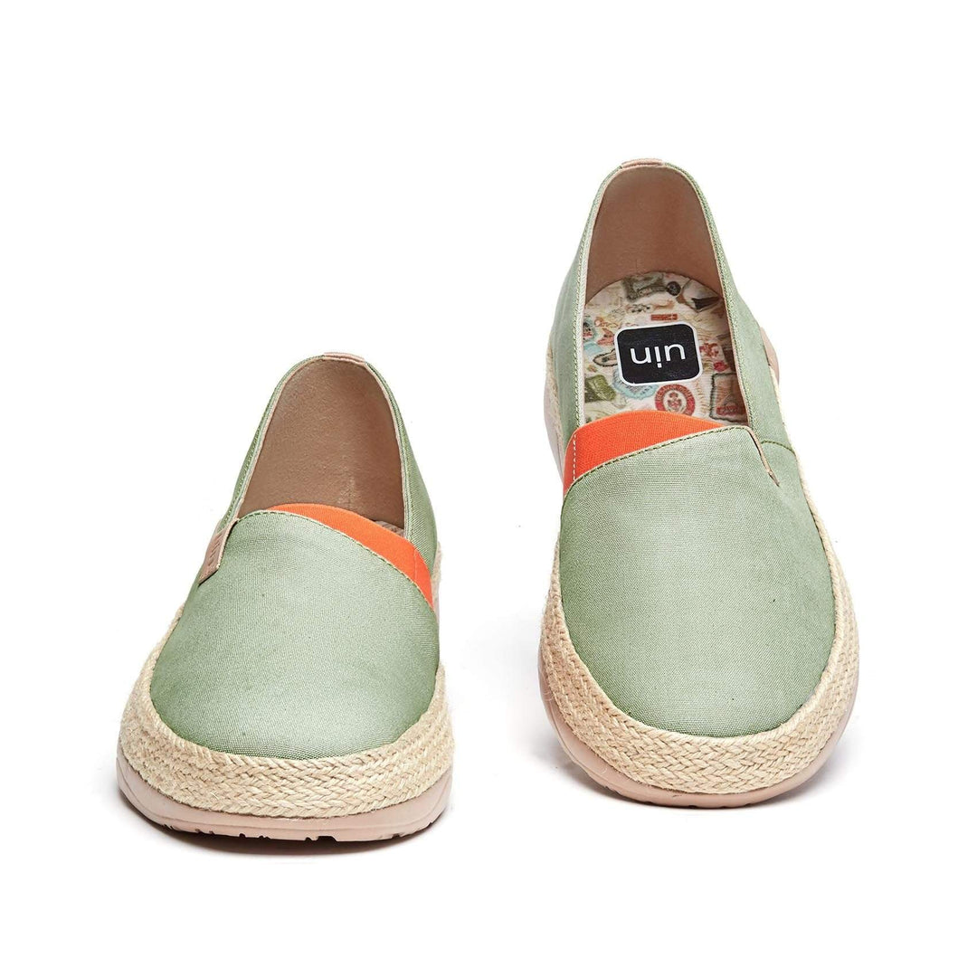 UIN Footwear Men Marbella Morandi Green Canvas loafers