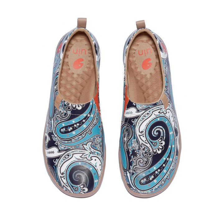 UIN Footwear Men Marine Paisley Toledo I Men Canvas loafers