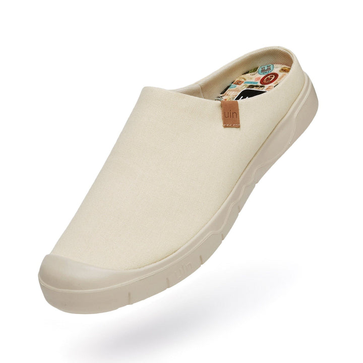 UIN Footwear Men Oat Milk Cadiz III Men Canvas loafers