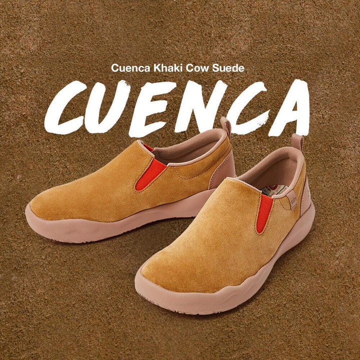 UIN Footwear Men (Pre-sale) Cuenca Khaki Cow Suede Men Canvas loafers