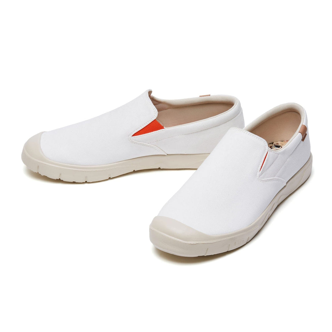 UIN Footwear Men Pure White Cardiz I Men Canvas loafers