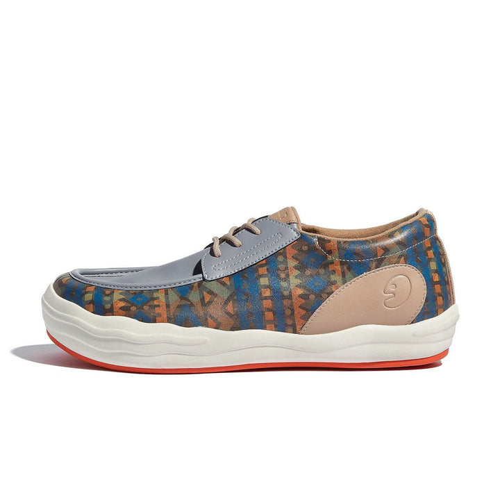 UIN Footwear Men Retro Geometry Andalusia VIII Men Canvas loafers