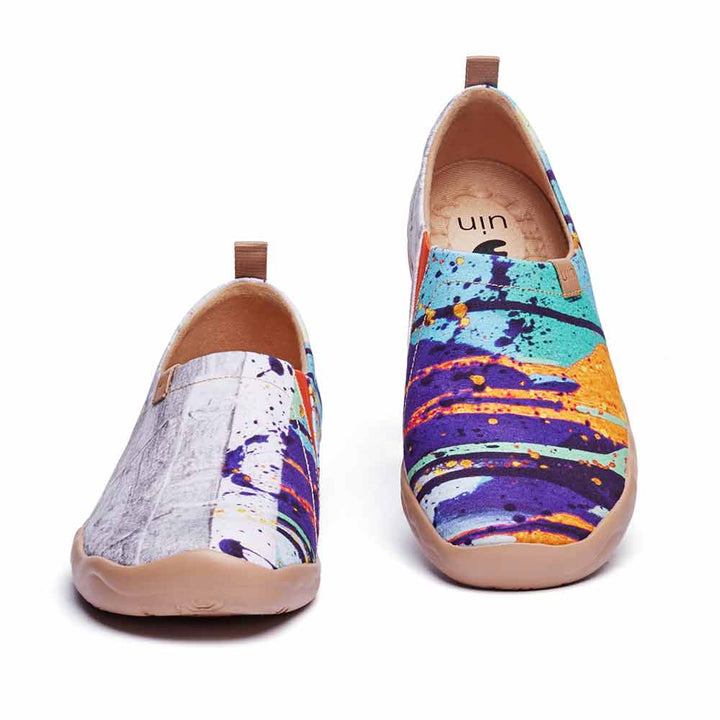 UIN Footwear Men Splatter Canvas loafers