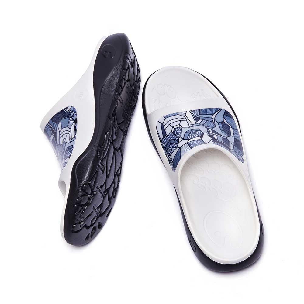 UIN Footwear Men Strange Rock Ibiza Slides Canvas loafers