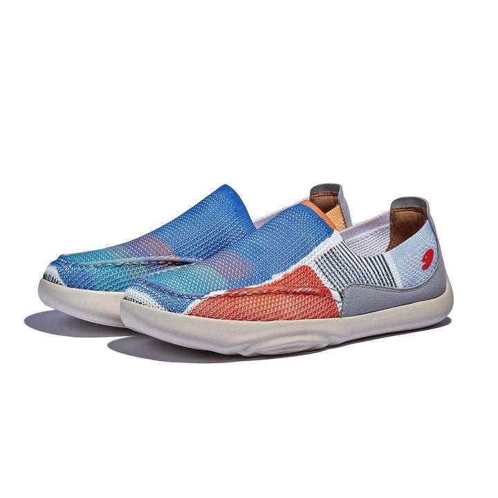 UIN Footwear Men Sunrise at Sea Horizon Mojacar I Men Canvas loafers