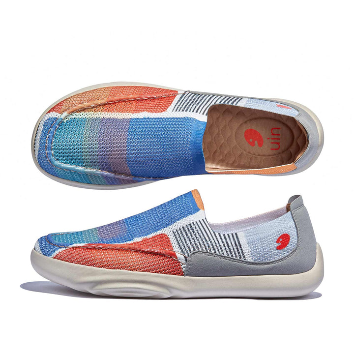 UIN Footwear Men Sunrise at Sea Horizon Mojacar I Men Canvas loafers