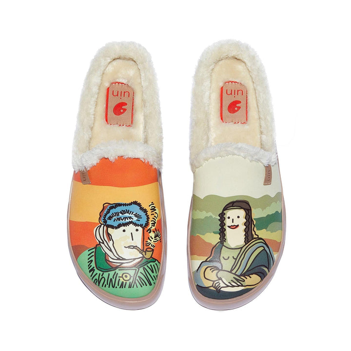 UIN Footwear Men Van Gogh and Mona Lisa 2 Fuerteventura VII Men Canvas loafers