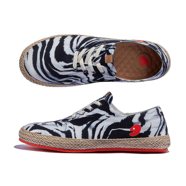 UIN Footwear Men Zebra Tribe Formentera I Men Canvas loafers