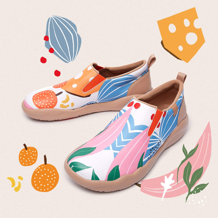 UIN Footwear Women Autumn Fruits Cuenca Women Canvas loafers