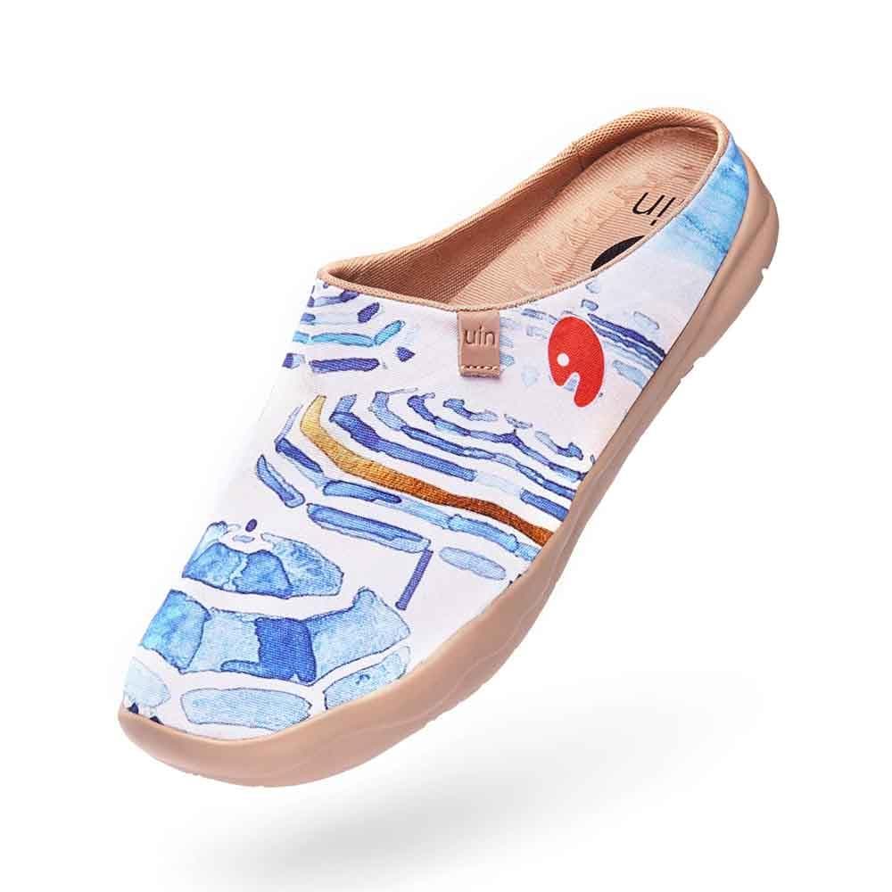 UIN Footwear Women Beach Umbrella Slipper Canvas loafers