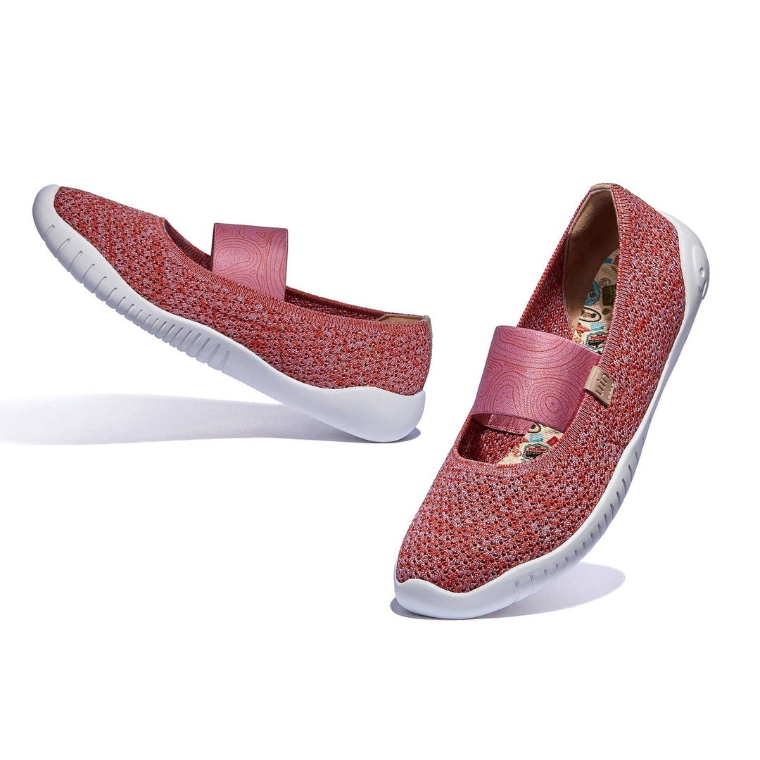 UIN Footwear Women Brick Pink Menorca VI Women Canvas loafers