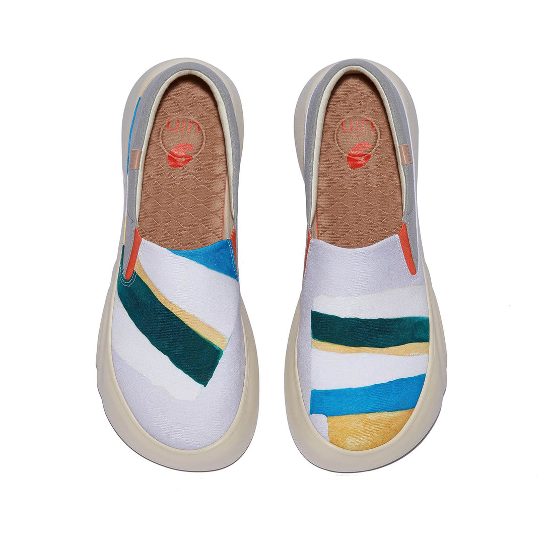 UIN Footwear Women Collage Colors Denia II Women Canvas loafers